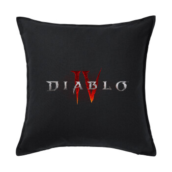 Diablo iv, Μαξιλάρι καναπέ Μαύρο 100% βαμβάκι, περιέχεται το γέμισμα (50x50cm)