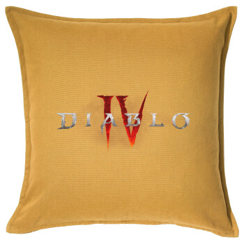 Diablo iv, Sofa cushion YELLOW 50x50cm includes filling