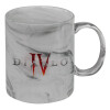 Mug ceramic marble style, 330ml