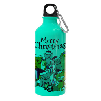 Merry Christmas Cats, Water bottle 600ml