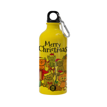 Merry Christmas Cats, Water bottle 600ml