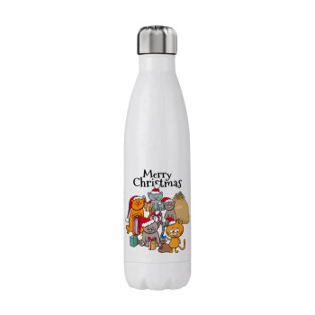 Merry Christmas Cats, Stainless steel, double-walled, 750ml