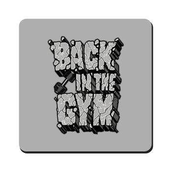 Back in the GYM, Τετράγωνο μαγνητάκι ξύλινο 9x9cm