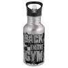 Metallic Silver with straw (500ml)