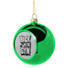 Green Christmas tree ornament ball 8cm