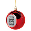 Christmas tree ball Red 8cm