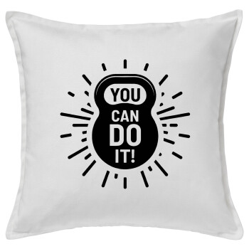 You can do it, Sofa cushion White 50x50cm includes filling