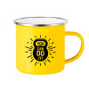 Yellow Enamel Metallic Cup 360ml