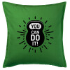 Sofa cushion Green 50x50cm includes filling