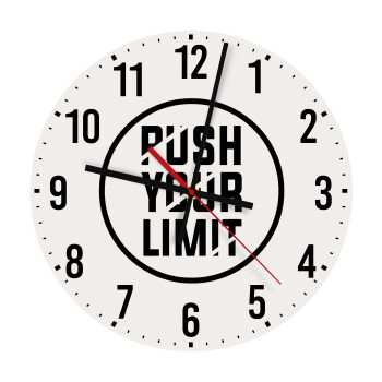 Push your limit, Ρολόι τοίχου ξύλινο (30cm)