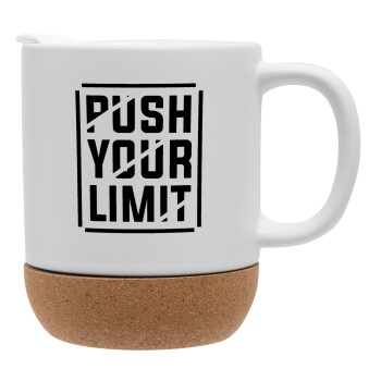 Push your limit, Ceramic coffee mug Cork (MAT), 330ml (1pcs)