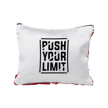 Push your limit, Red sequin cosmetic bag