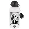 Metal water bottle, White, aluminum 500ml