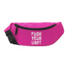 Unisex waist bag (banana) in PINK color with 2 pockets