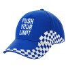 Adult Ultimate BLUE RACING Cap, (100% COTTON DRILL, ADULT, UNISEX, ONE SIZE)