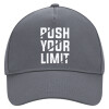 Ultimate Adult Hat Grey, (100% COTTON DRILL, ADULT, UNISEX, ONE SIZE)