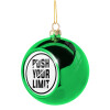 Green Christmas tree ornament ball 8cm