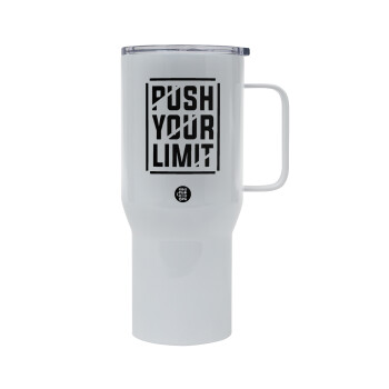 Push your limit, Mega Stainless steel Tumbler with lid, double wall 750L