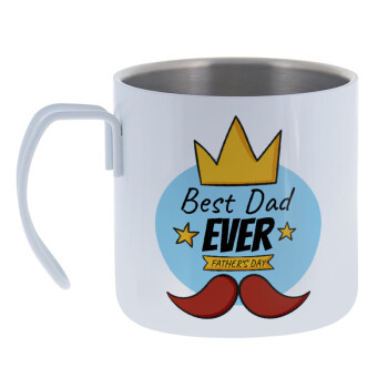 King, Best dad ever, Mug Stainless steel double wall 400ml