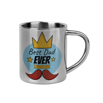 King, Best dad ever, Mug Stainless steel double wall 300ml