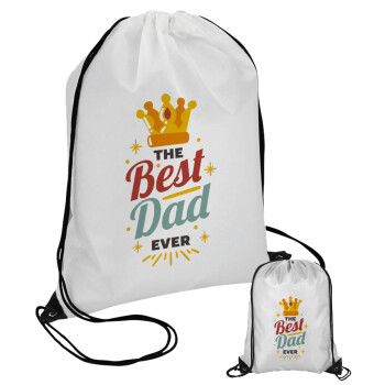 The Best DAD ever, Pouch bag with black cords (1 piece)