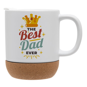 The Best DAD ever, Ceramic coffee mug Cork (MAT), 330ml (1pcs)