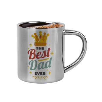 The Best DAD ever, Double-wall metal cup for espresso (220ml)