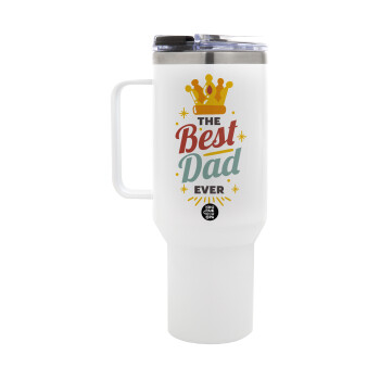 The Best DAD ever, Mega Stainless steel Tumbler with lid, double wall 1,2L