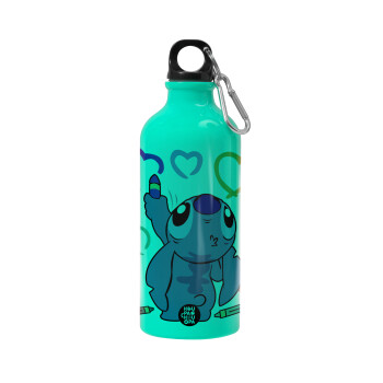 Lilo & Stitch painting, Water bottle 600ml