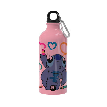 Lilo & Stitch painting, Water bottle 600ml