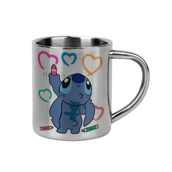 Lilo & Stitch painting, Mug Stainless steel double wall 300ml