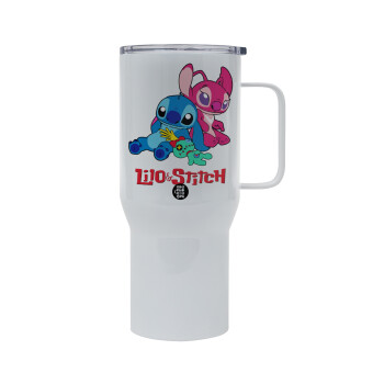 Lilo & Stitch, Mega Stainless steel Tumbler with lid, double wall 750L