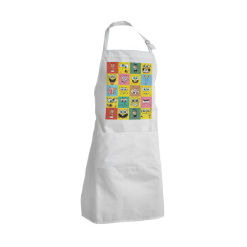 BOB spongebob and friends, Adult Chef Apron (with sliders and 2 pockets)