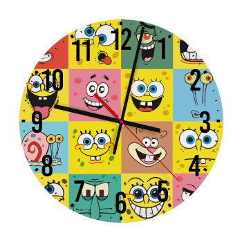 BOB spongebob and friends, Ρολόι τοίχου ξύλινο (30cm)