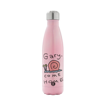 Gary come home, Metal mug thermos Pink Iridiscent (Stainless steel), double wall, 500ml