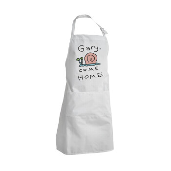 Gary come home, Adult Chef Apron (with sliders and 2 pockets)