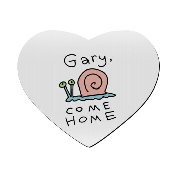 Gary come home, Mousepad heart 23x20cm