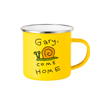 Gary come home, Yellow Enamel Metallic Cup 360ml