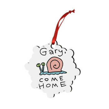 Gary come home, Χριστουγεννιάτικο στολίδι snowflake ξύλινο 7.5cm