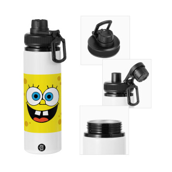 BOB, Metal water bottle with safety cap, aluminum 850ml
