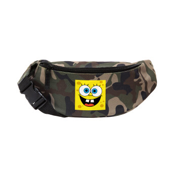 BOB, Unisex waist bag (banana) in Jungle camouflage color with 2 pockets