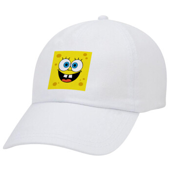 BOB, Adult Baseball Cap White 5-panel (POLYESTER, ADULT, UNISEX, ONE SIZE)