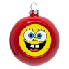 Red Christmas tree ornament bauble 8cm