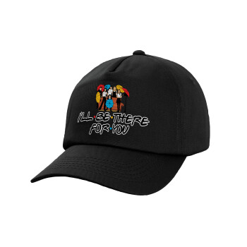 Friends cover, Adult Baseball Cap, 100% Cotton, Black (COTTON, ADULT, UNISEX, ONE SIZE)