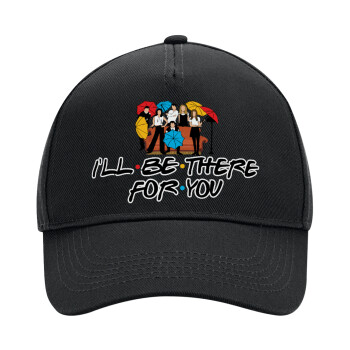 Friends cover, Adult Ultimate Hat BLACK, (100% COTTON DRILL, ADULT, UNISEX, ONE SIZE)