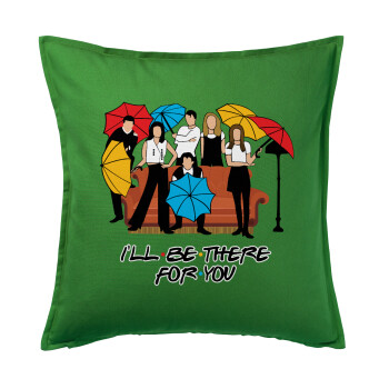 Friends cover, Sofa cushion Green 50x50cm includes filling