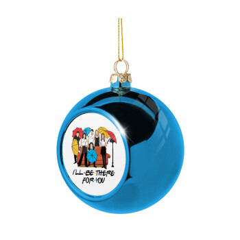 Friends cover, Χριστουγεννιάτικη μπάλα δένδρου Μπλε 8cm