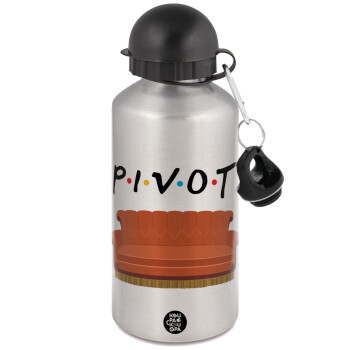 Friends Pivot, Metallic water jug, Silver, aluminum 500ml