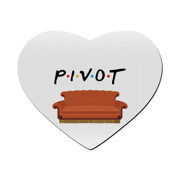 Friends Pivot, Mousepad heart 23x20cm