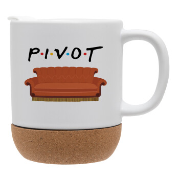 Friends Pivot, Ceramic coffee mug Cork (MAT), 330ml (1pcs)